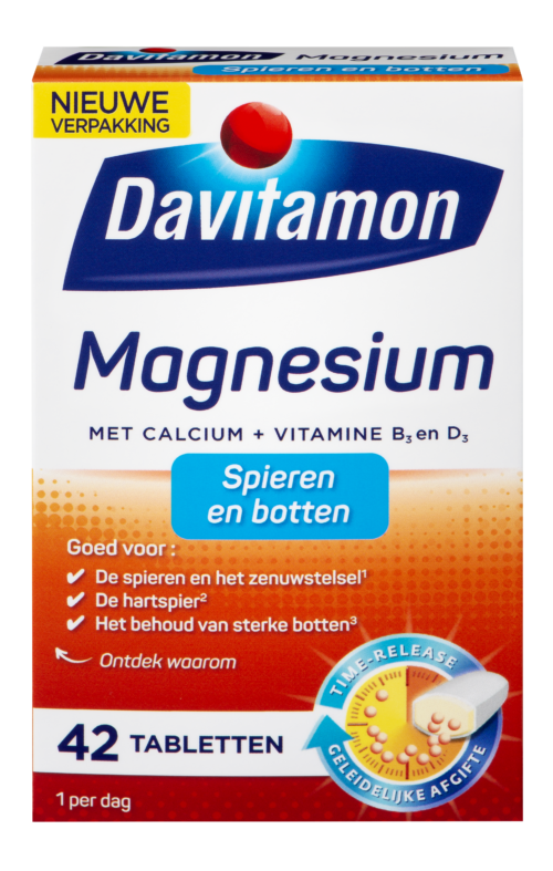 Magnesium Spieren en botten 42 tabletten Davitamon