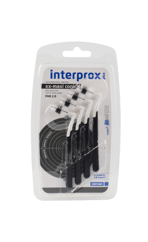 Interprox plus XX-maxi 6.0-11.0mm (zwart) 4 stuks