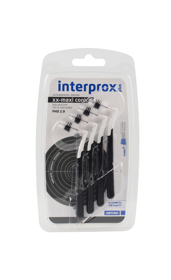 Interprox plus XX-maxi 6.0-11.0mm (zwart) 4 stuks