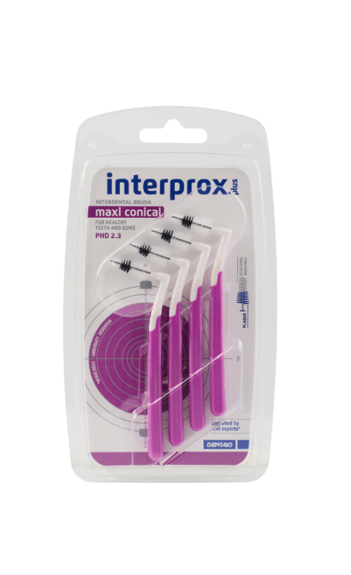 Interprox plus maxi 4,2-5,7 mm (paars) 4 stuks