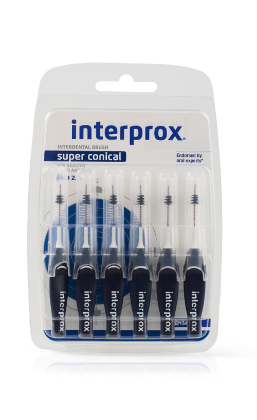 Interprox ragers Super Conical 2.0 mm donker blauw 6 stuks