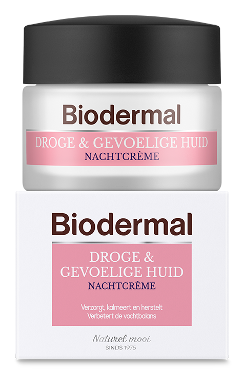 Nachtcreme droge en gevoelige huid 50 ml Biodermal