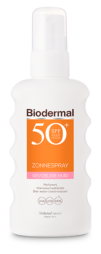 Zonnespray SPF50+ gevoelige huid 175 ml Biodermal