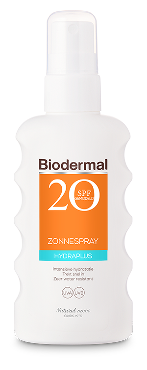 Zonnespray hydraplus SPF20 175 ml Biodermal