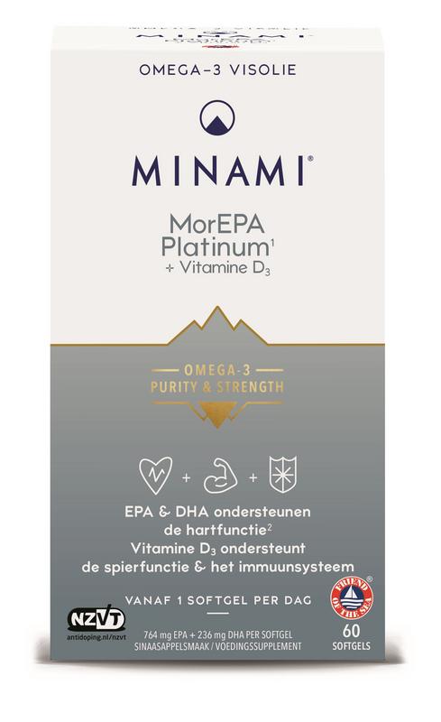 MorEpa Platinum MINI + vit D3 90 softgels Minami