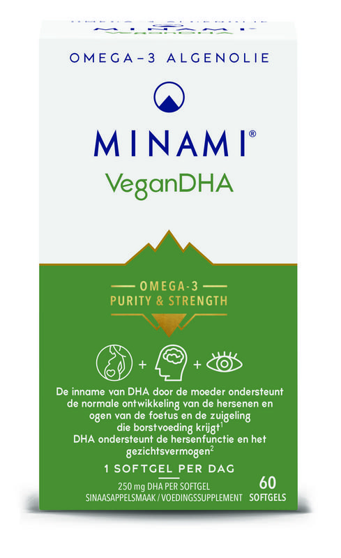 Vegan DHA 250 mg 60 soft gels Minami