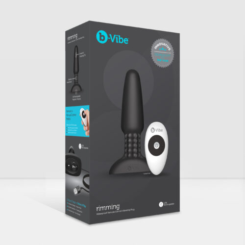 B-Vibe - Rimming Remote Control Plug 2 Zwart