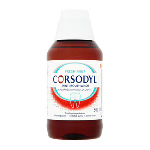 Corsodyl mondspoeling Fresh Mint 300 ml