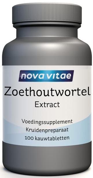 Zoethoutwortel extract DGL 100 tabletten Nova Vitae