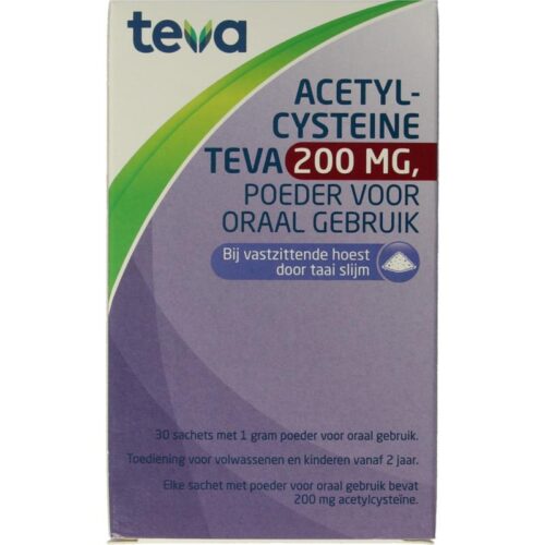 Acetylcysteine 200 mg poeder 30 sachets Teva