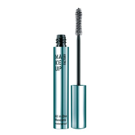 All in One Mascara Waterproof Black 9 ml Make up Factory