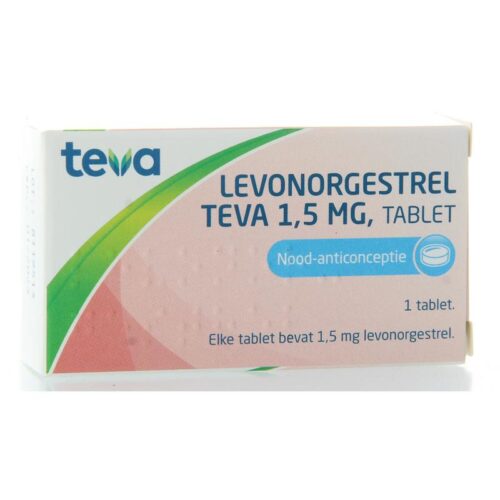 Levonorgestrel 1.5mg 1 stuk Teva