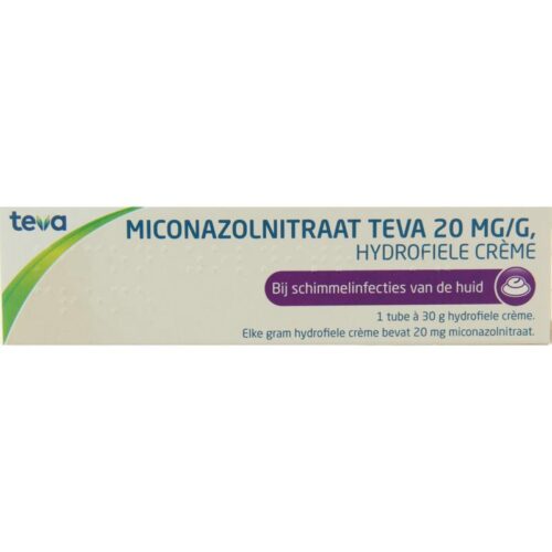 Miconazolnitraat creme 30 gram Teva