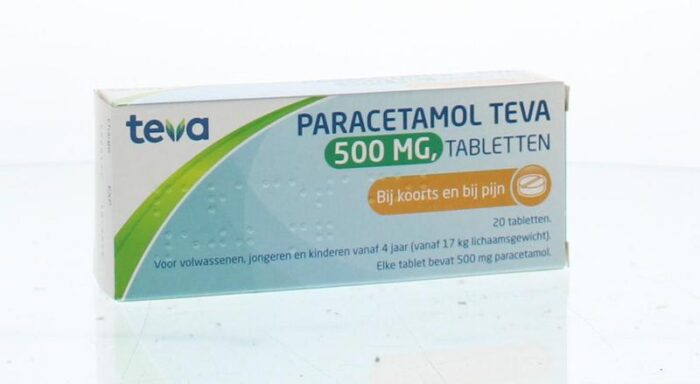 Paracetamol 500mg 20 tabletten Teva