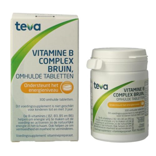 Vitamine B complex bruin los 300 tabletten Teva