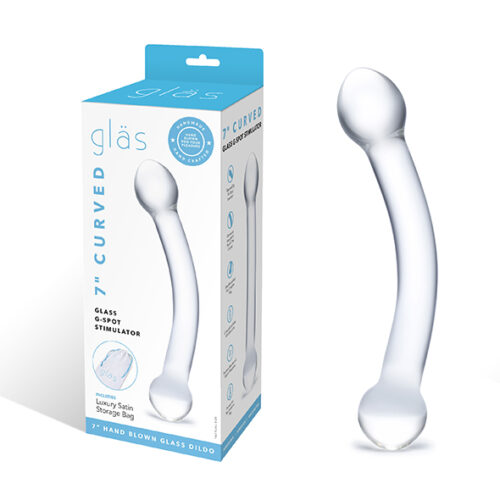 Glas - Curved G-Spot Stimulator Glazen Dildo