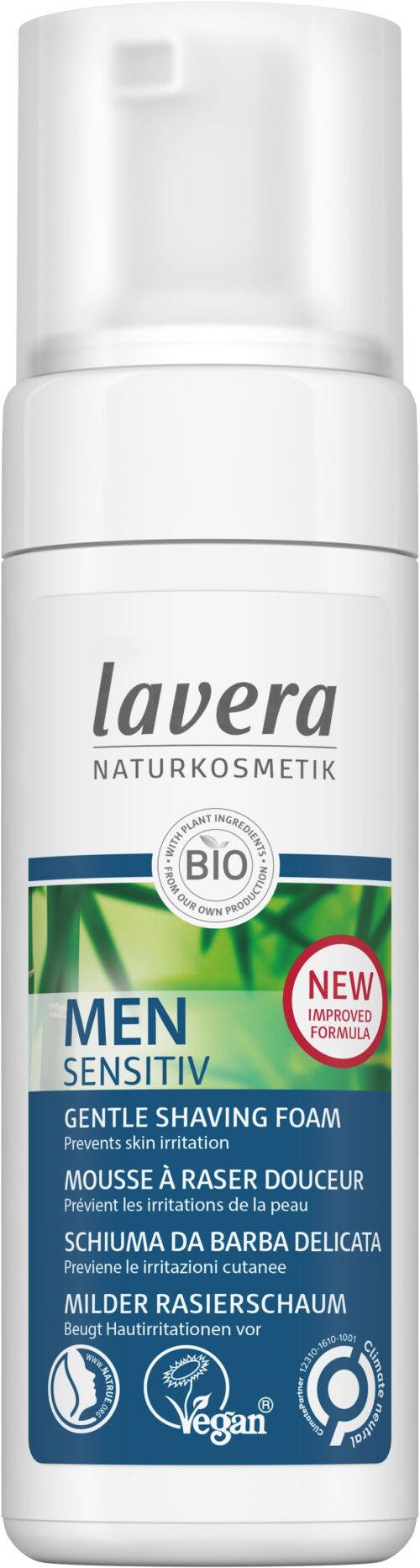 Men Sensitiv shaving foam mousse a raser 150 ml Lavera