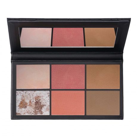 Pro Effect Face Palette (2 highlighters-2 blushers-2 bronzers/contouring) Natural / Spring Vibes 20,7 g Make up Factory