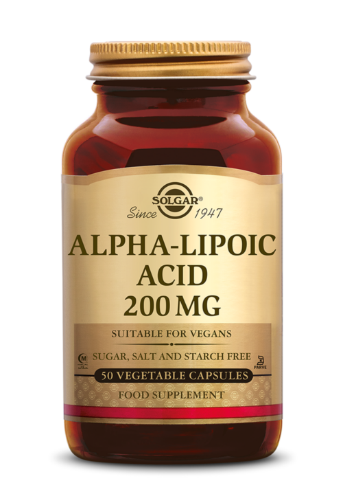 Alpha Lipoic Acid 200 mg 50 plantaardige capsules Solgar