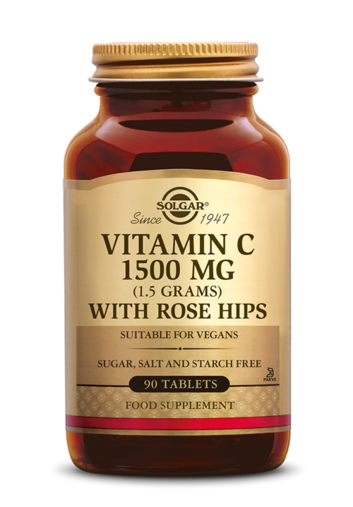 Vitamin C with Rose Hips 1500 mg 90 tabletten Solgar