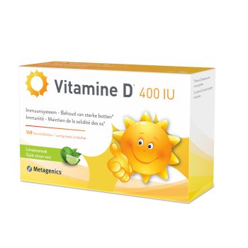 Vitamine D 400IU junior 168 kauw tabletten Metagenics