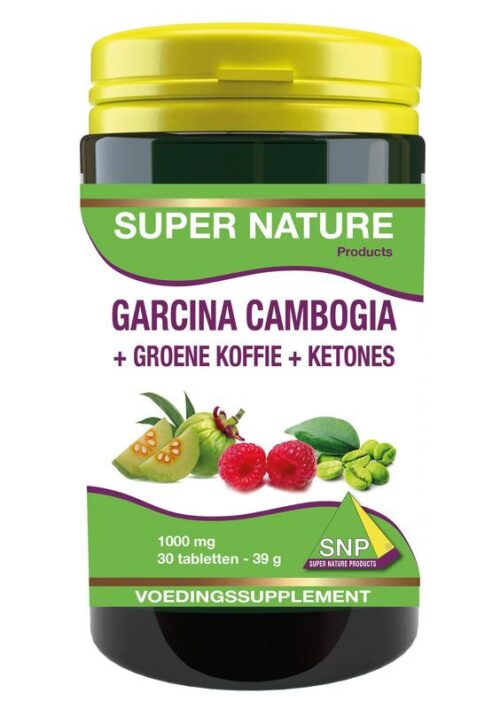 Garcinia + groene koffie + ketones 30 tabletten SNP