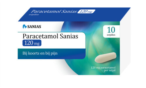 Paracetamol 120 mg 10 zetpillen Sanias