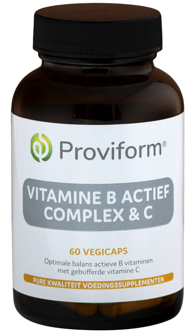 Vitamine B actief complex & C 60 vegi-caps Proviform